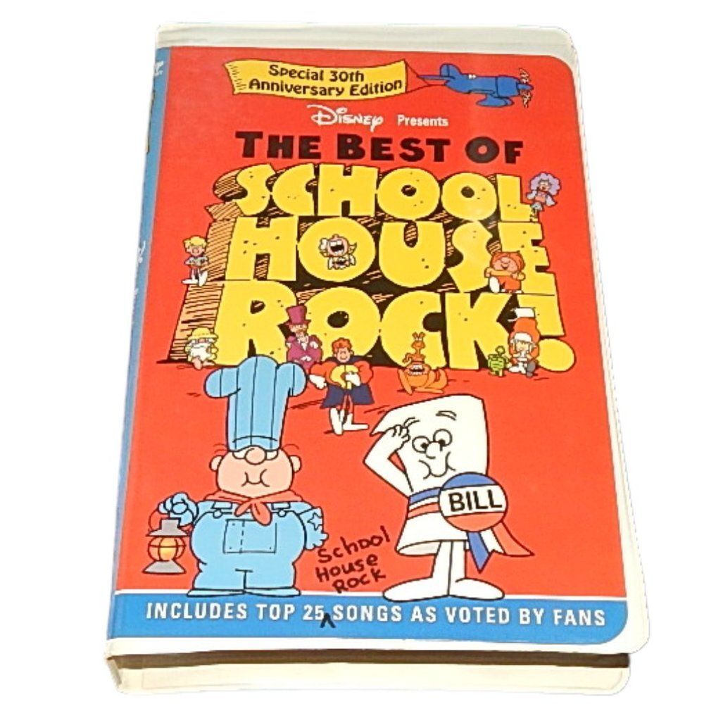 DISNEY'S THE BEST OF SCHOOL HOUSE ROCK! special 30th anniversary edition VHS